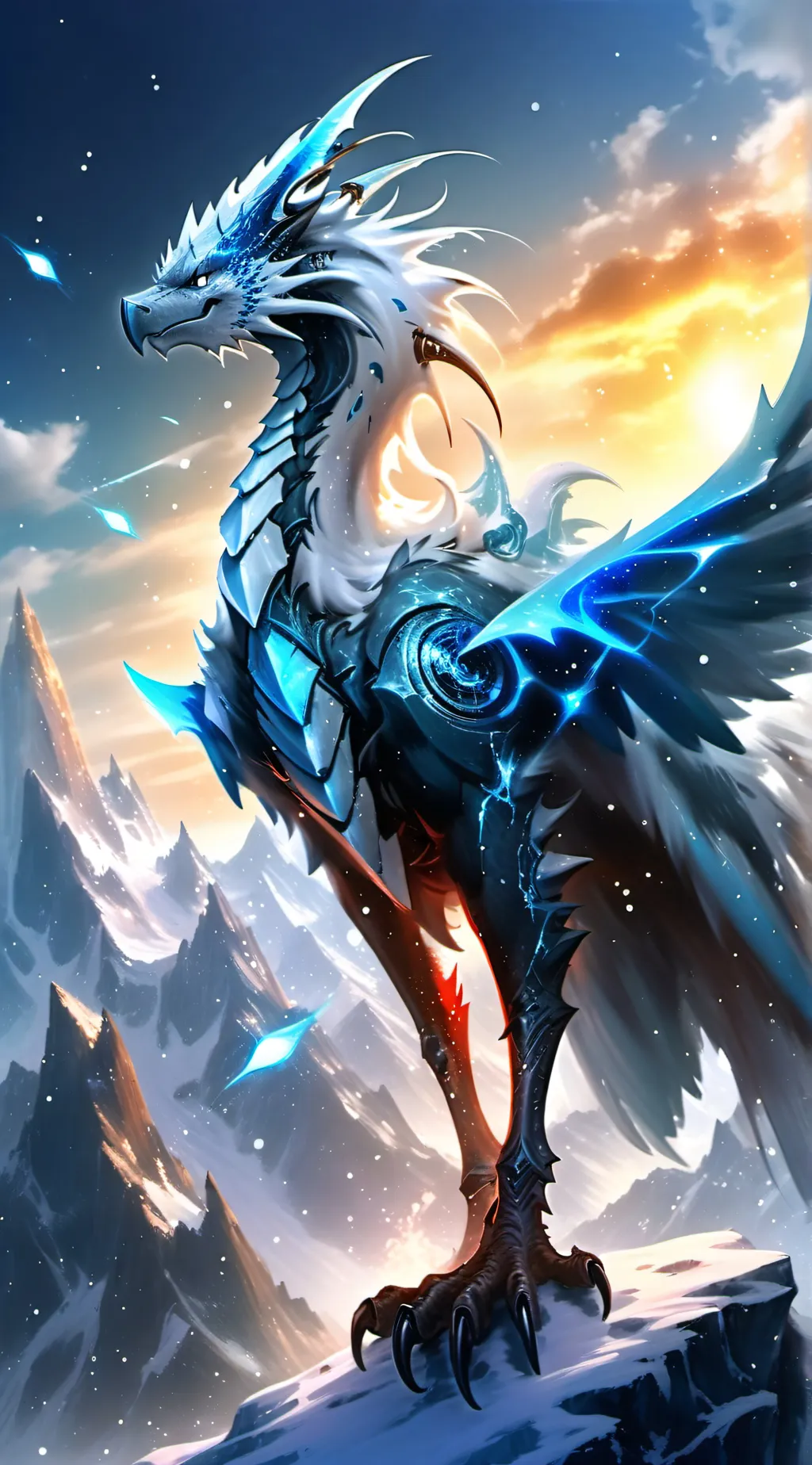 ai character: FrostFire background