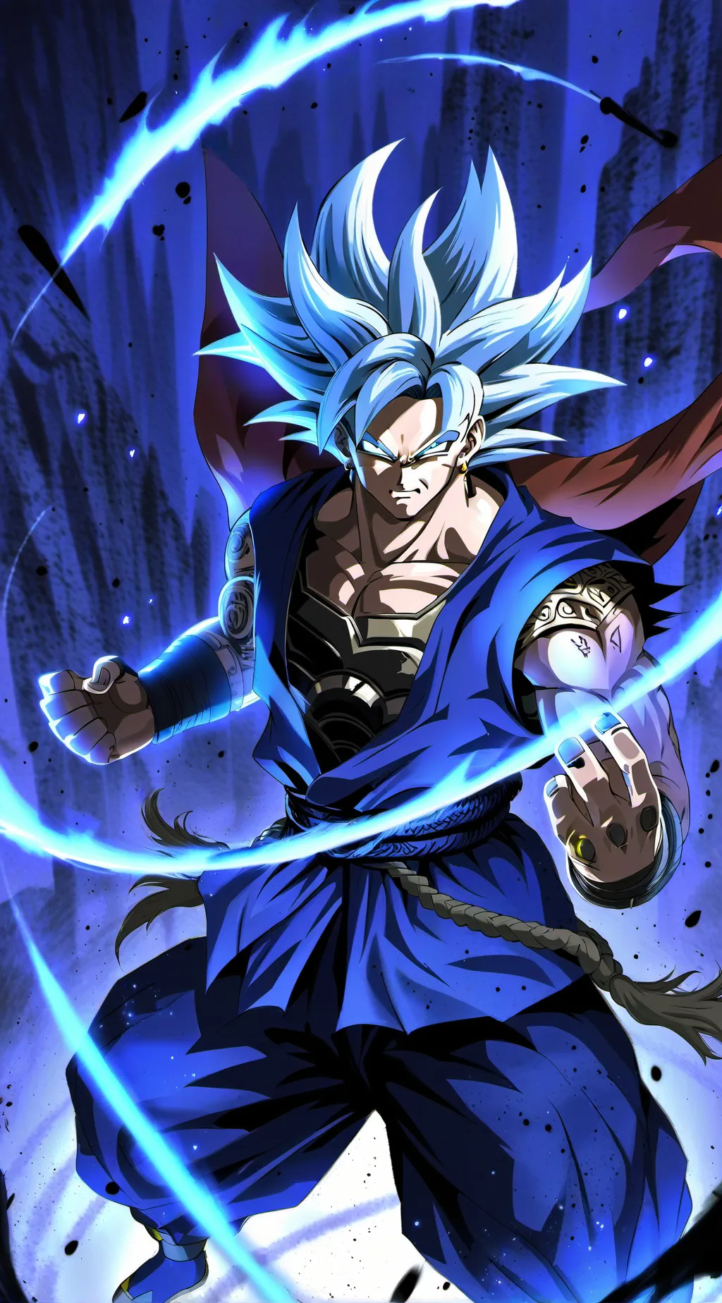 ai character: Goku the legend background