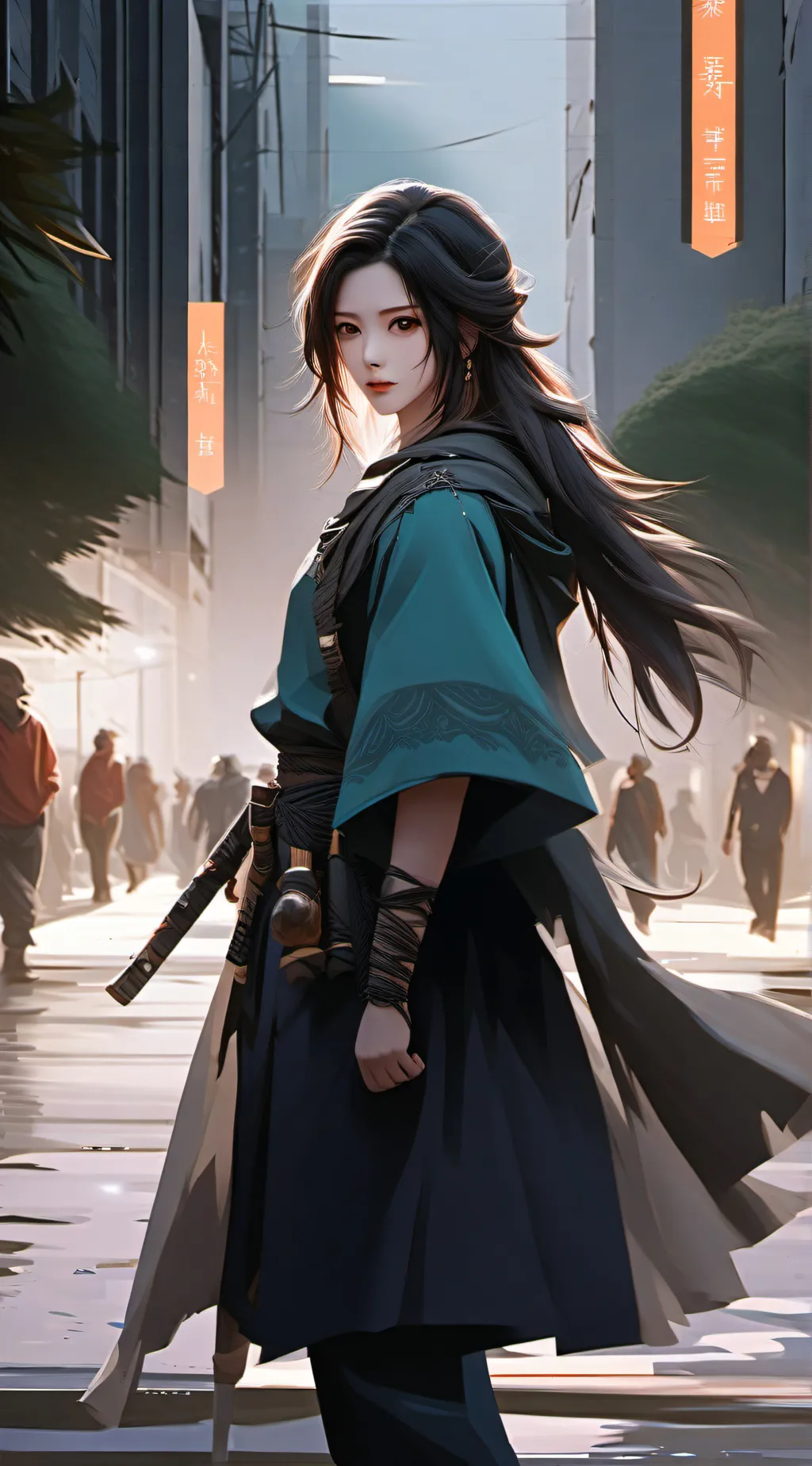 ai character: Ella  background