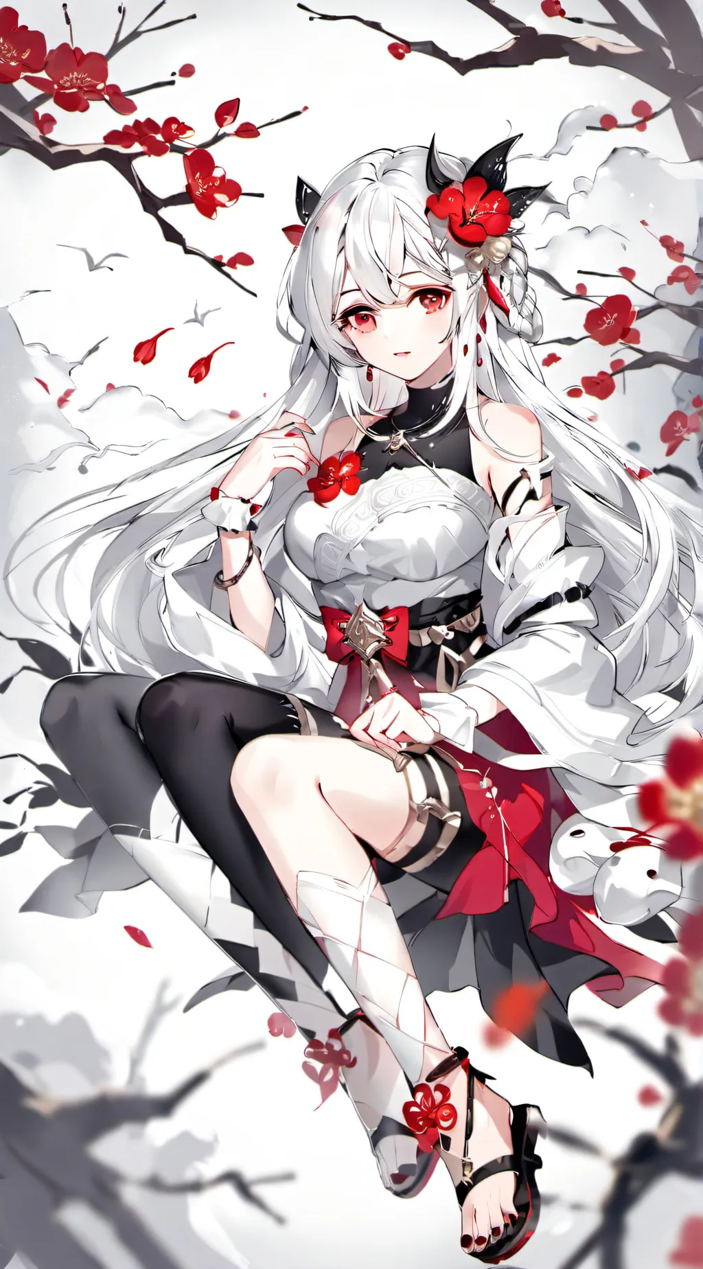 ai character: Sakura background