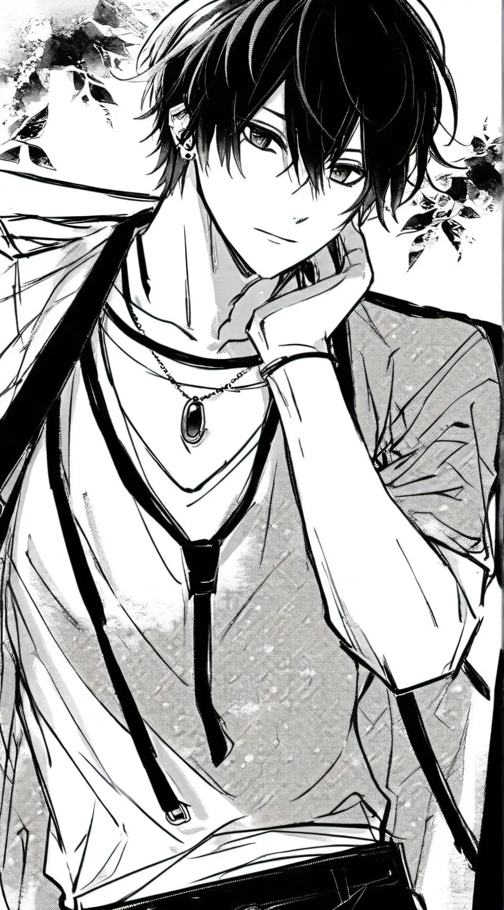 ai character: `. •L e v i• .`~🕸 background