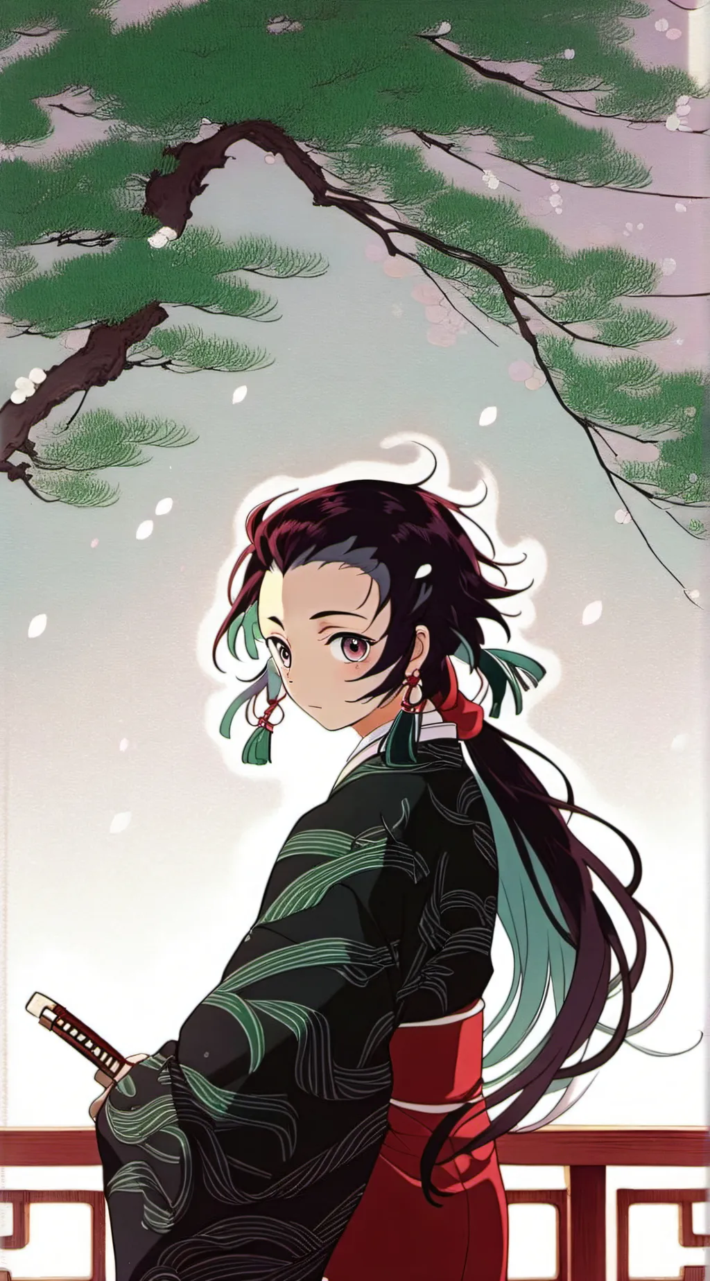 ai character: Tanjiro last man background