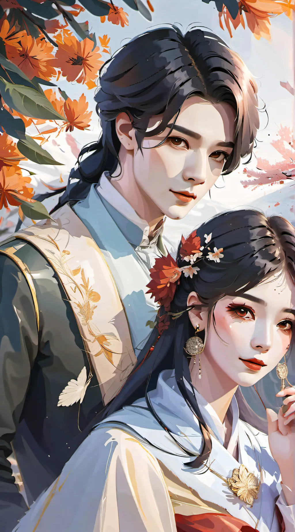 ai character: Rain and his gf background