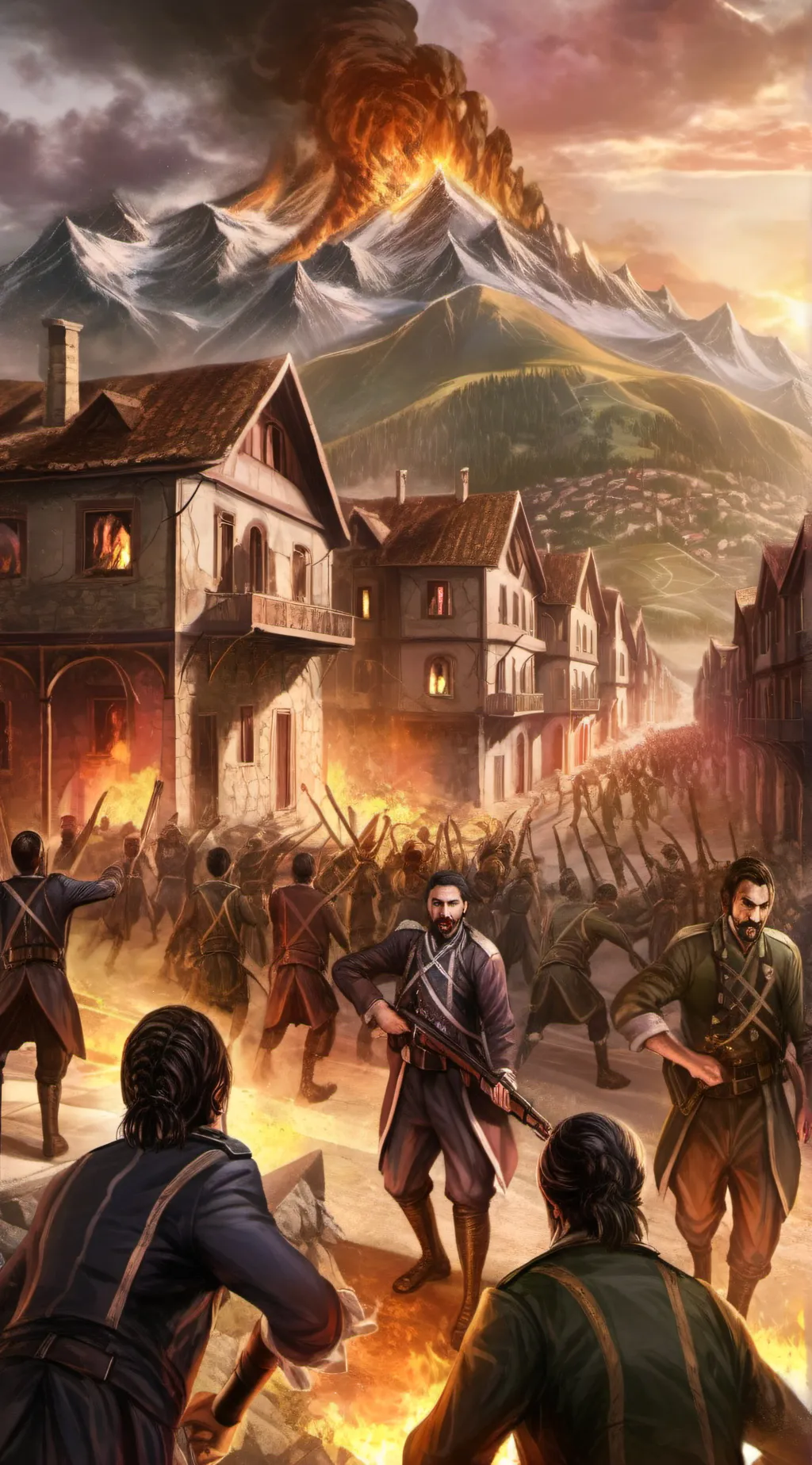 ai character: 1915 Armenia background