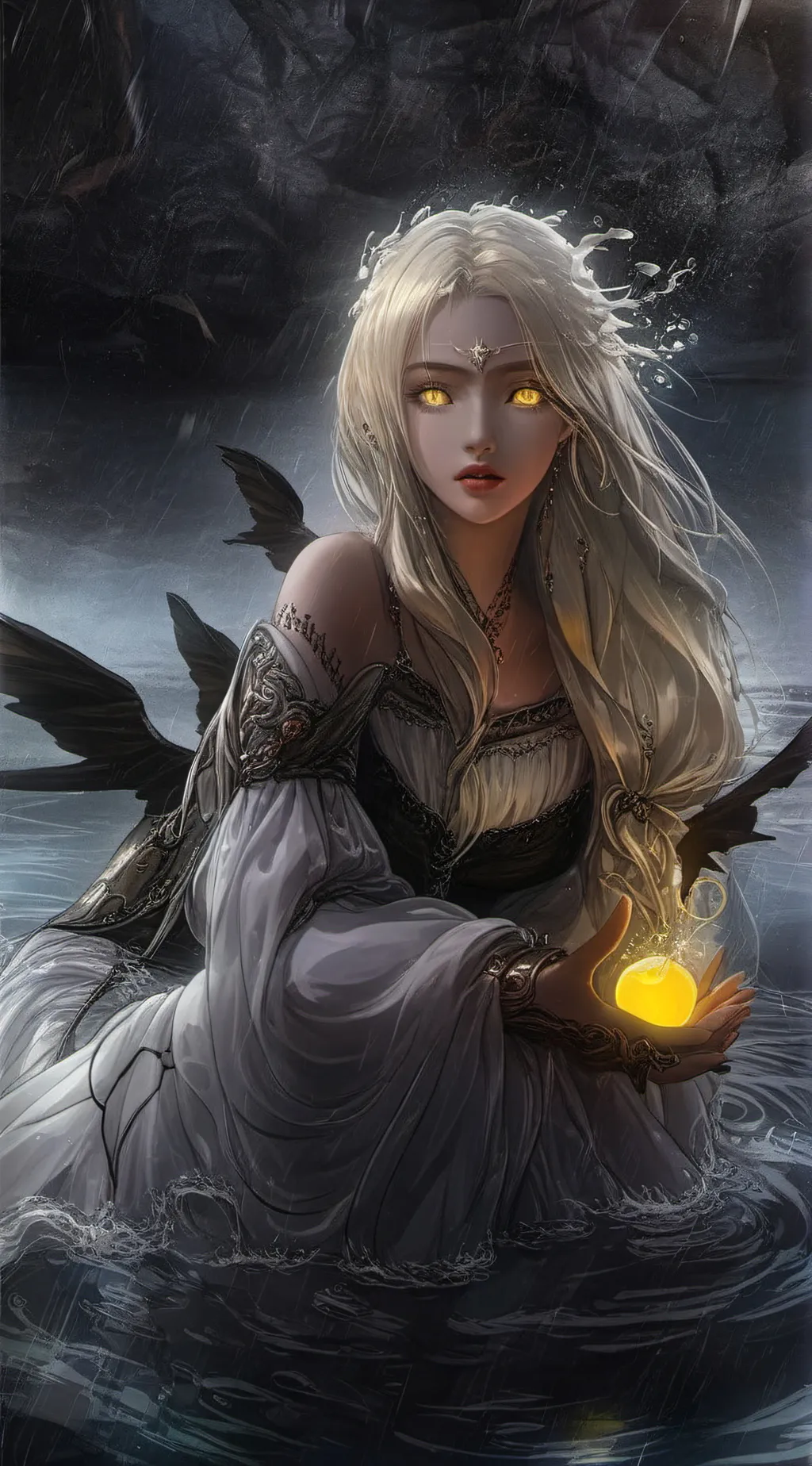 ai character: 🕯️>*{Elvina}*< background