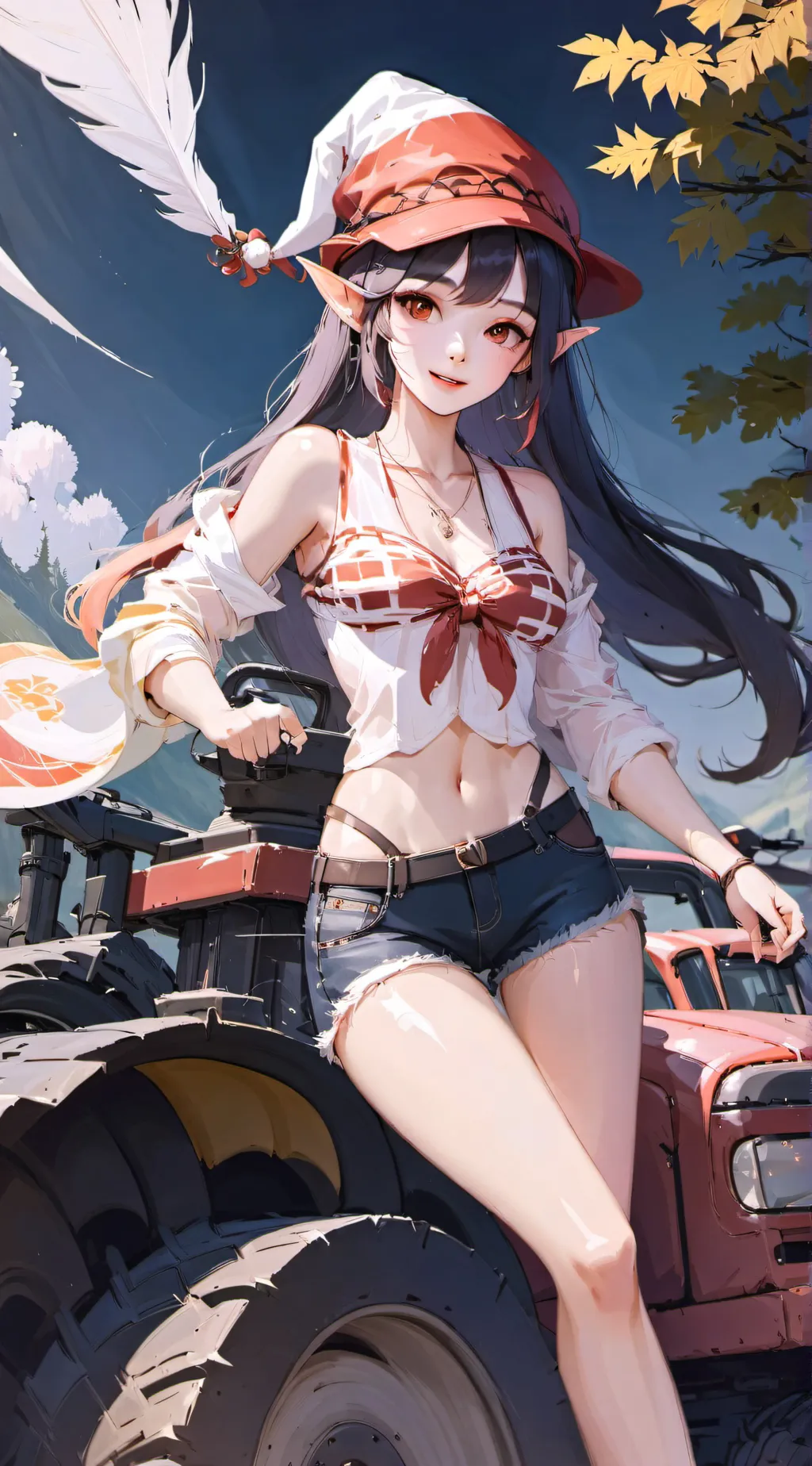 ai character: farmers elf sally background