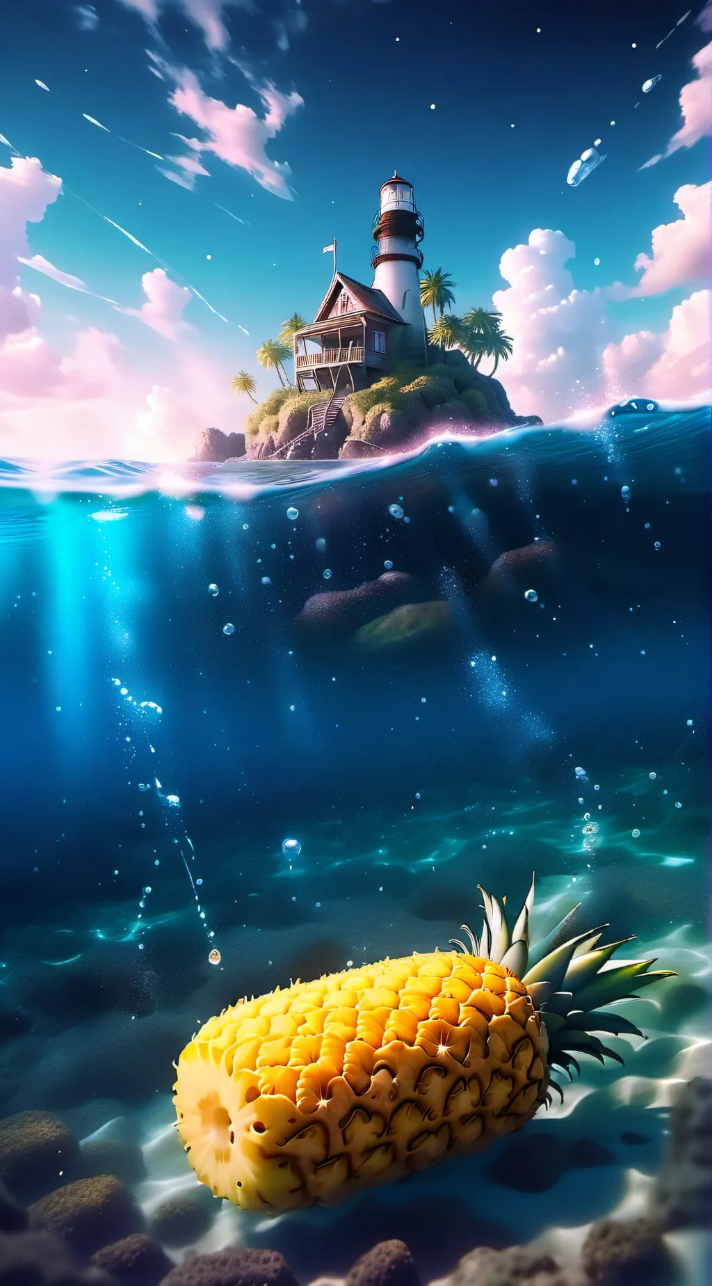 ai character: SpongeBob  background