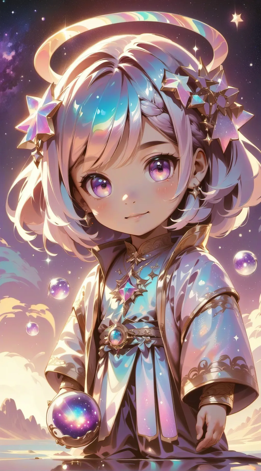 ai character: Crystalline gamerz background