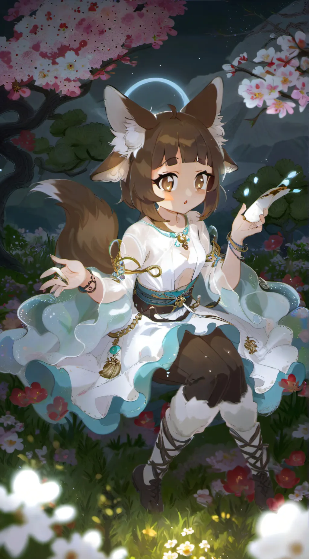 ai character: Luna  background