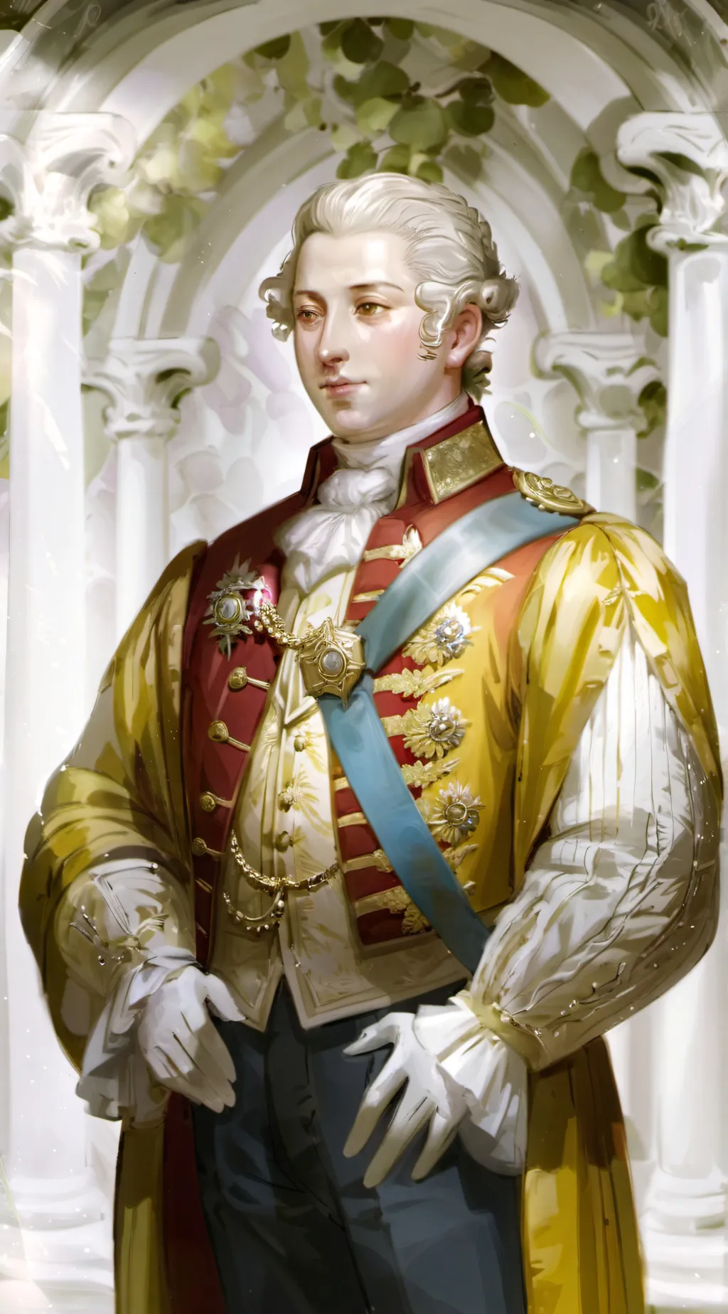 ai character: King George III background
