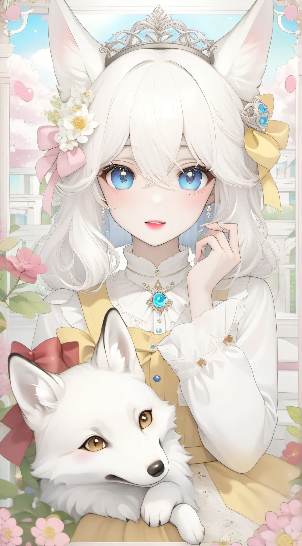 ai character: angel background