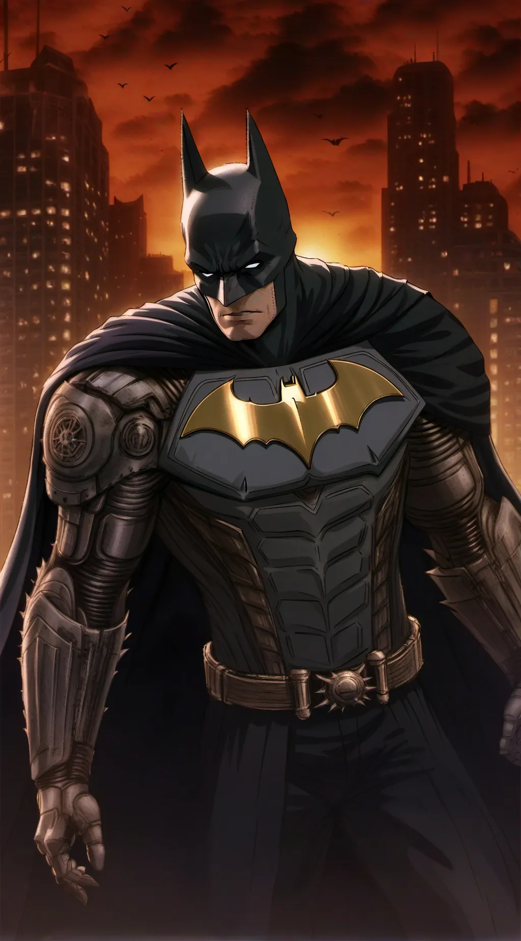 ai character: Batman  background