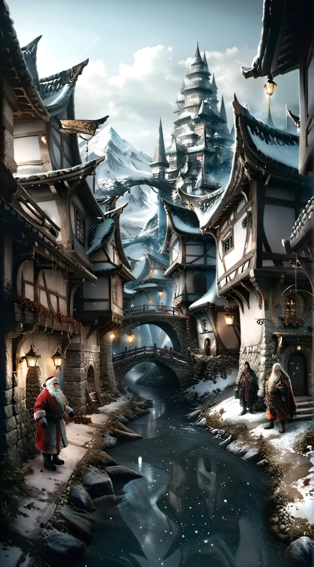 ai character: Christmas Chronicl  background