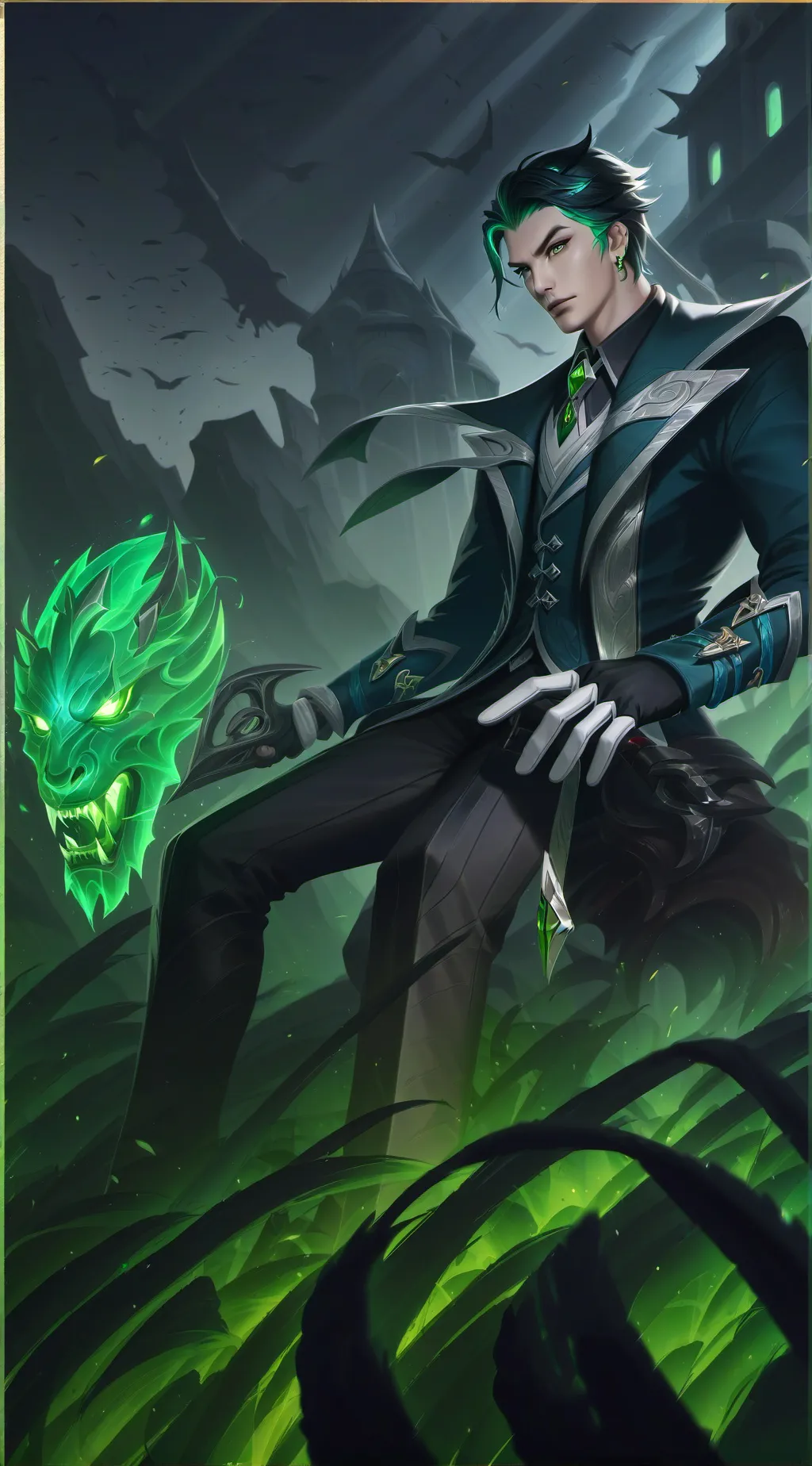 ai character: Leon background