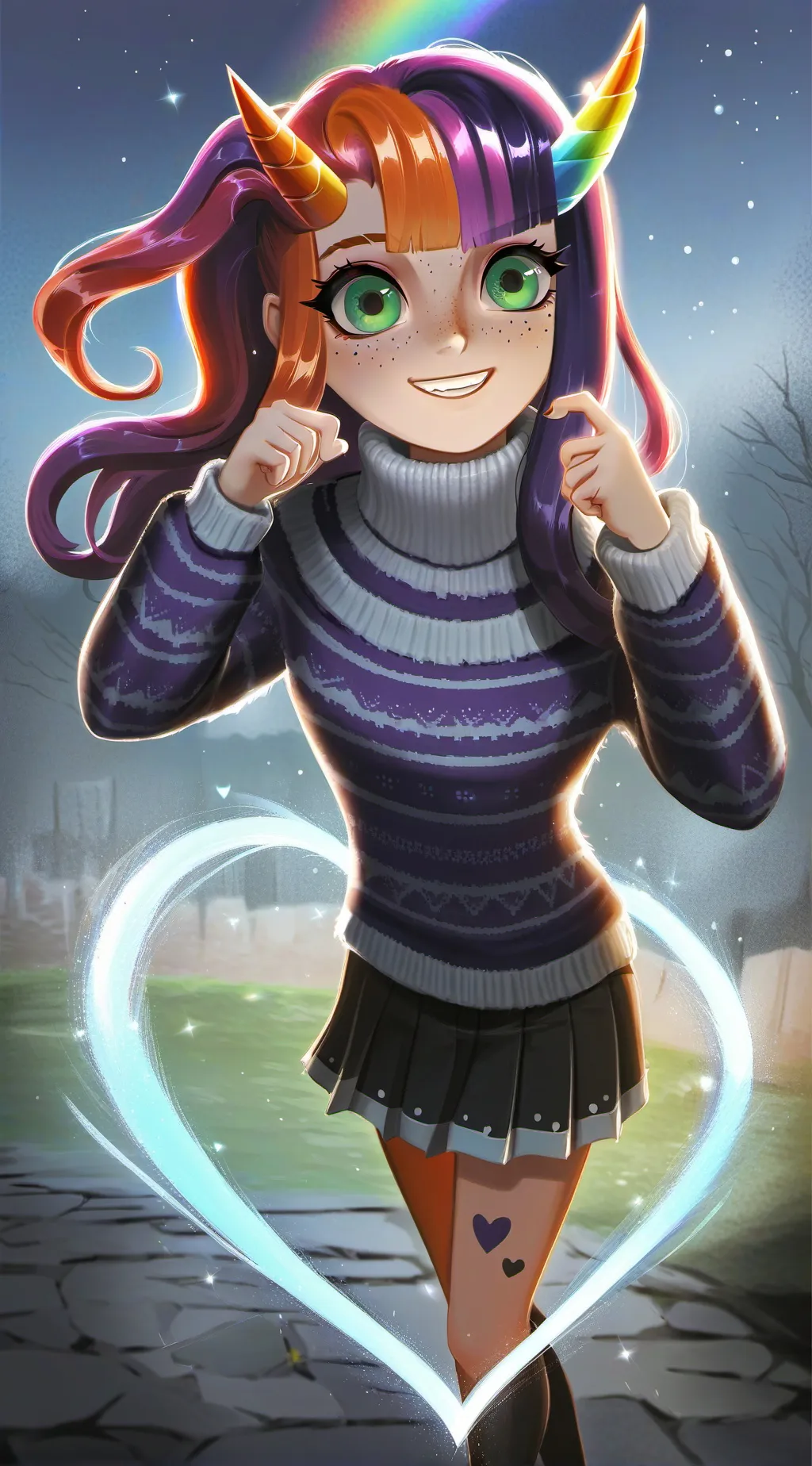 ai character: Aurora background