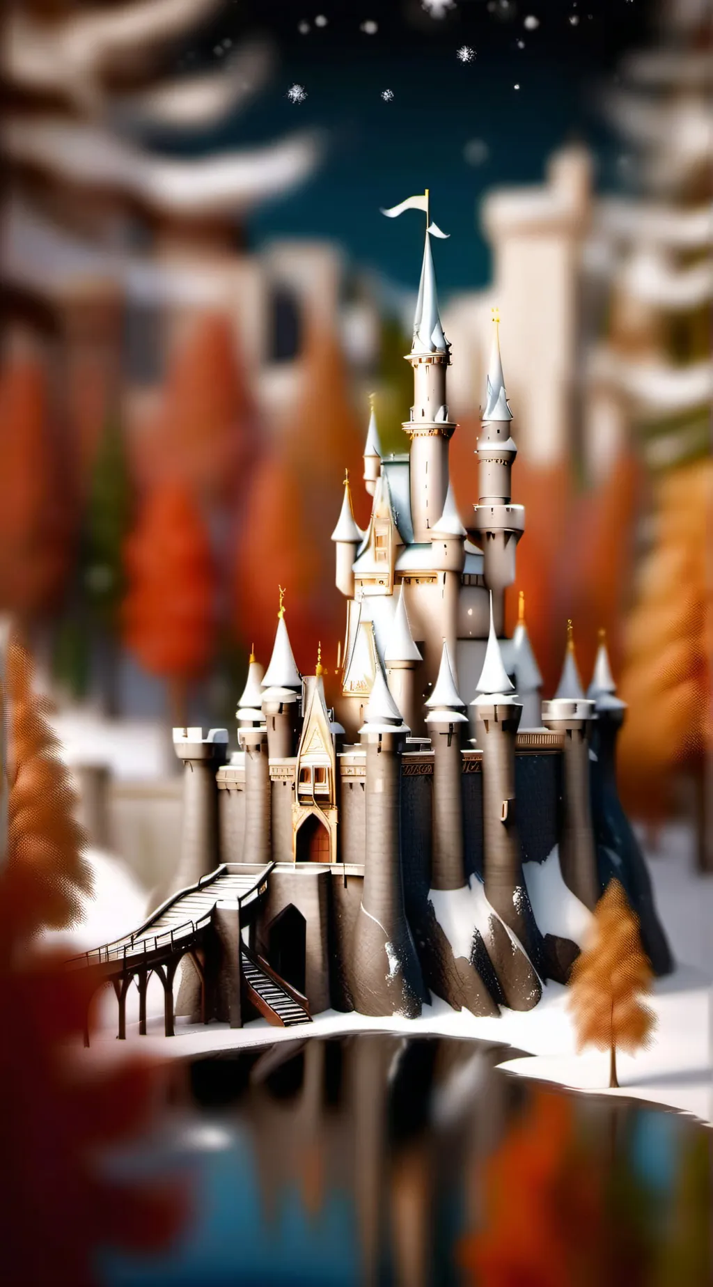 ai character: Winter at hw background