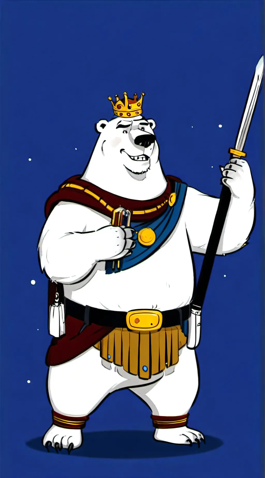 ai character: Polar prince  background