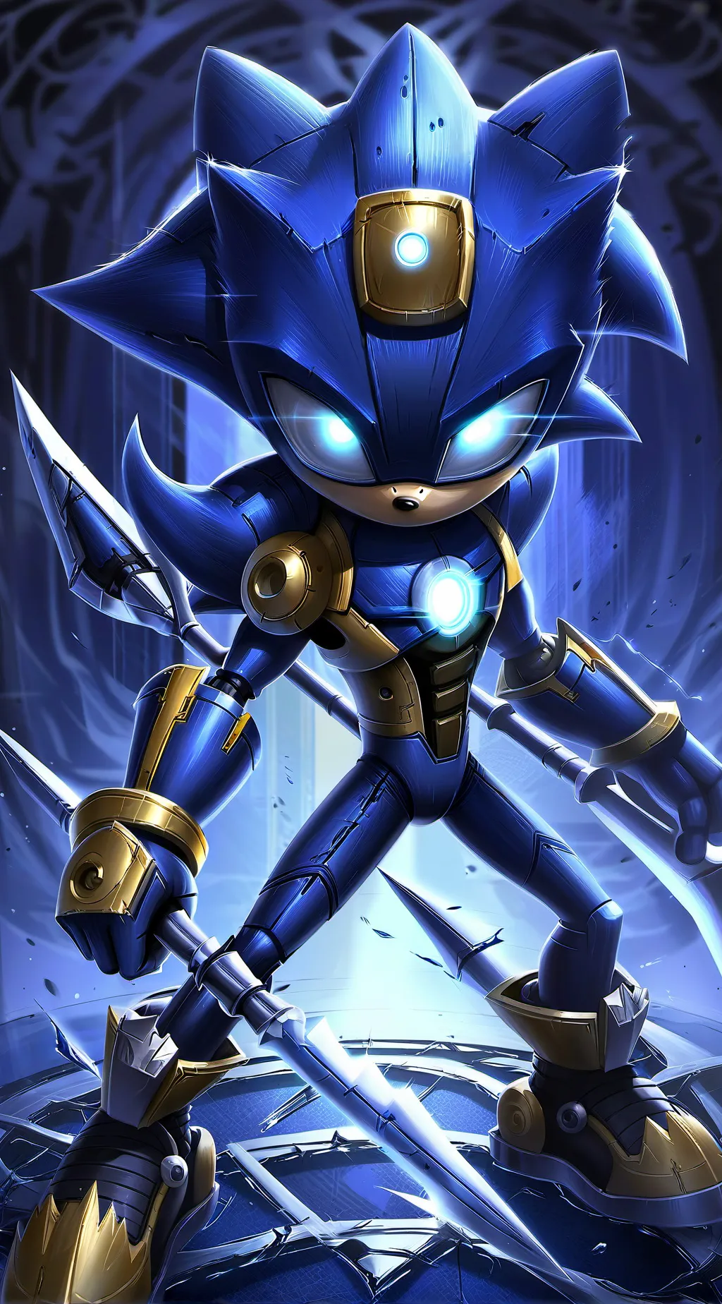 ai character: metal sonic background