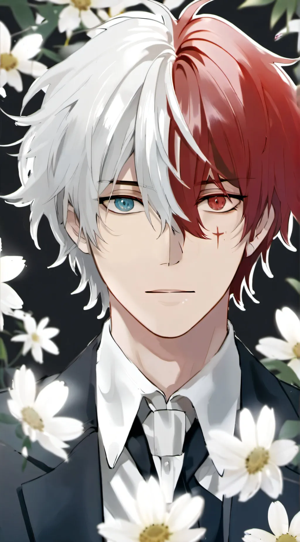 ai character: Todoroki healing background
