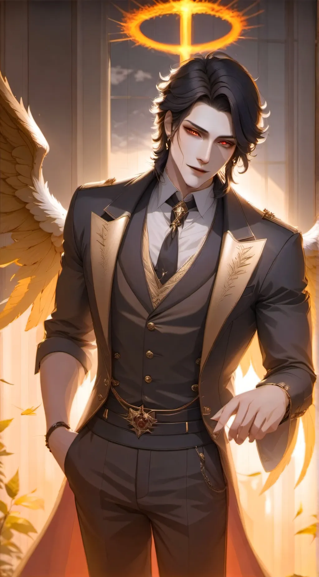 ai character: Lucifer background