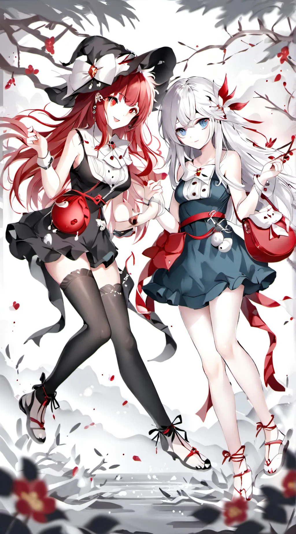 ai character: Aurora and iris background