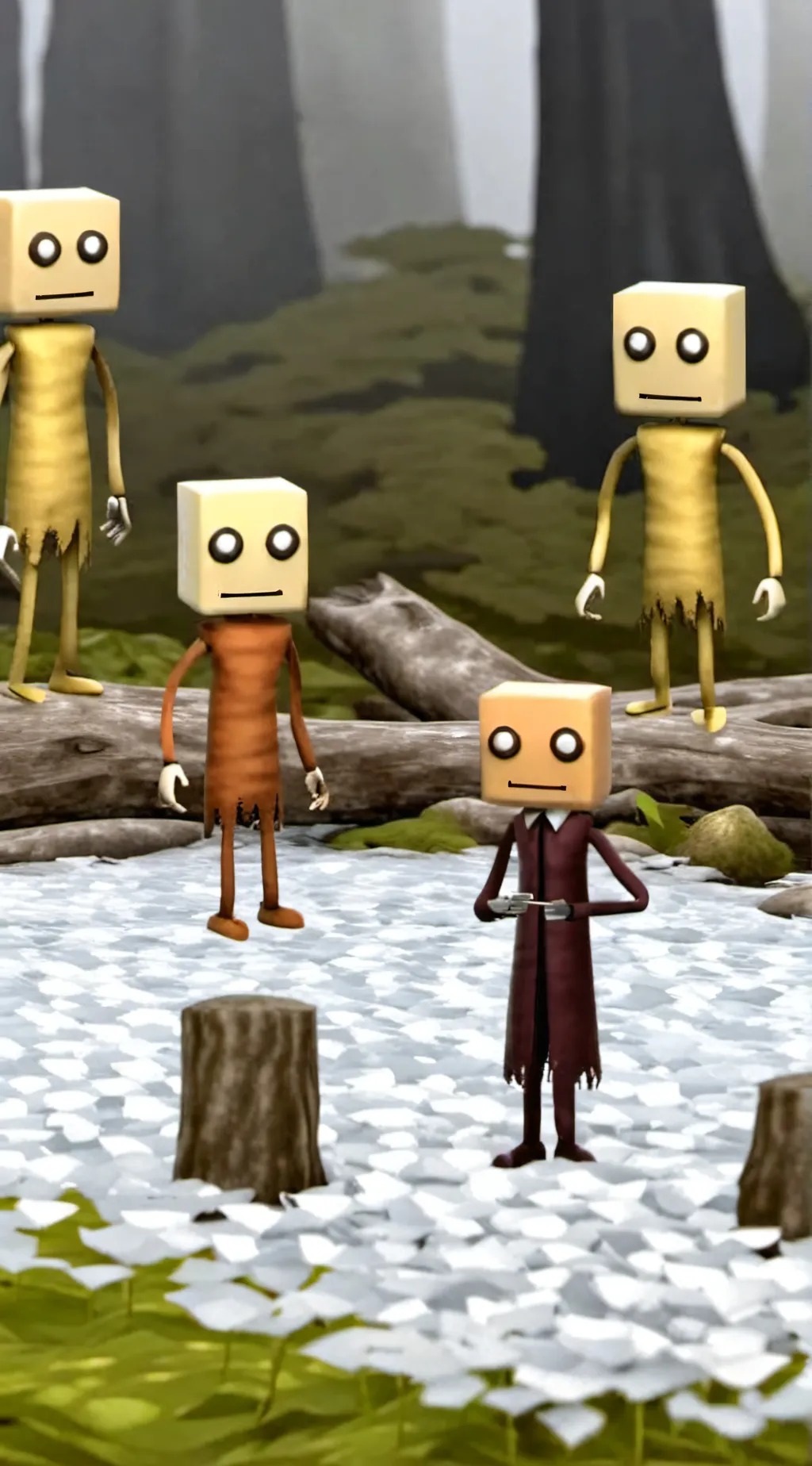 ai character: Alan Becker  background