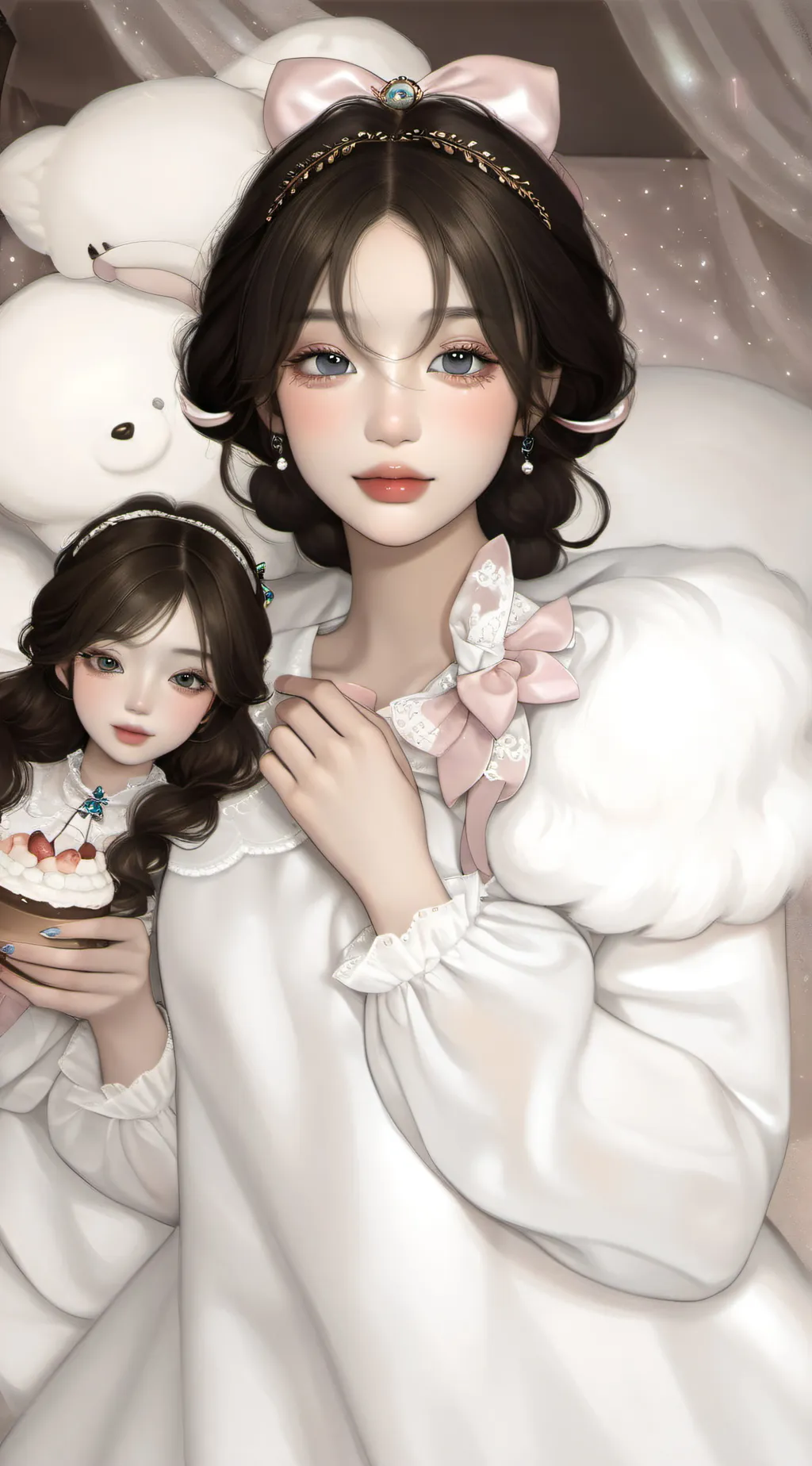 ai character: MARI💗 background