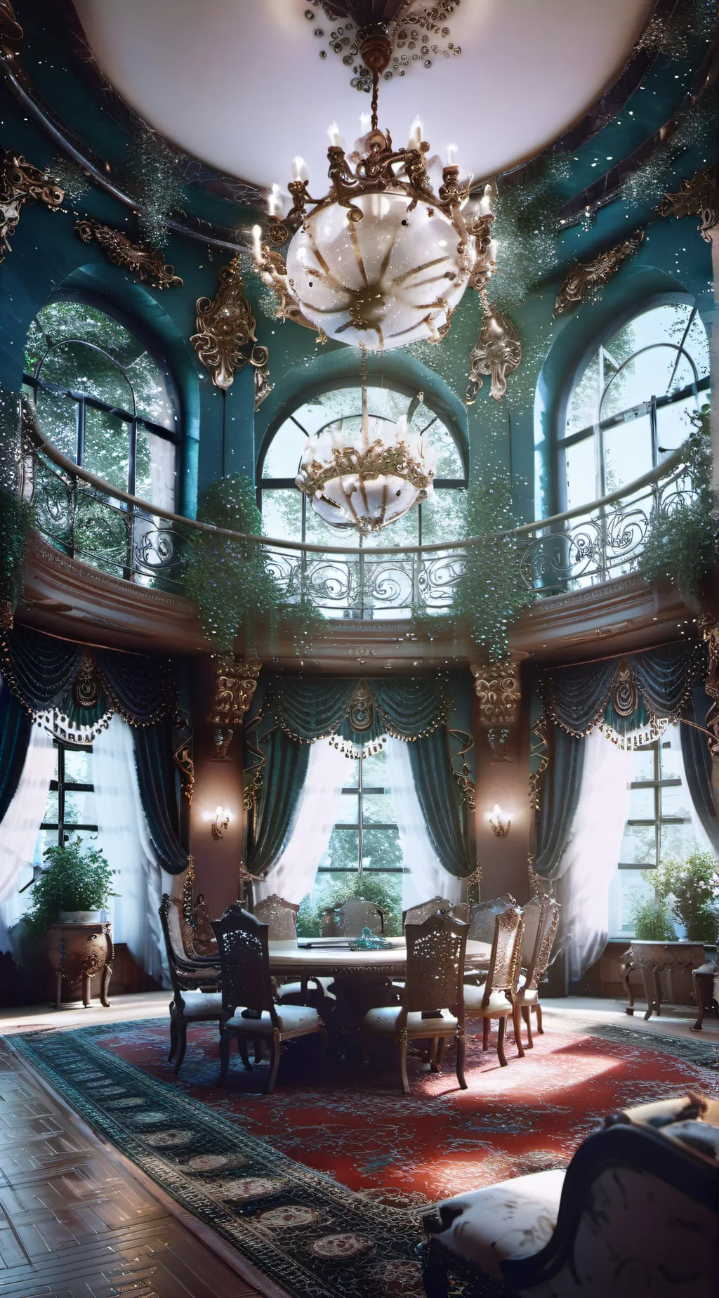 ai character: Overlord meeting  background