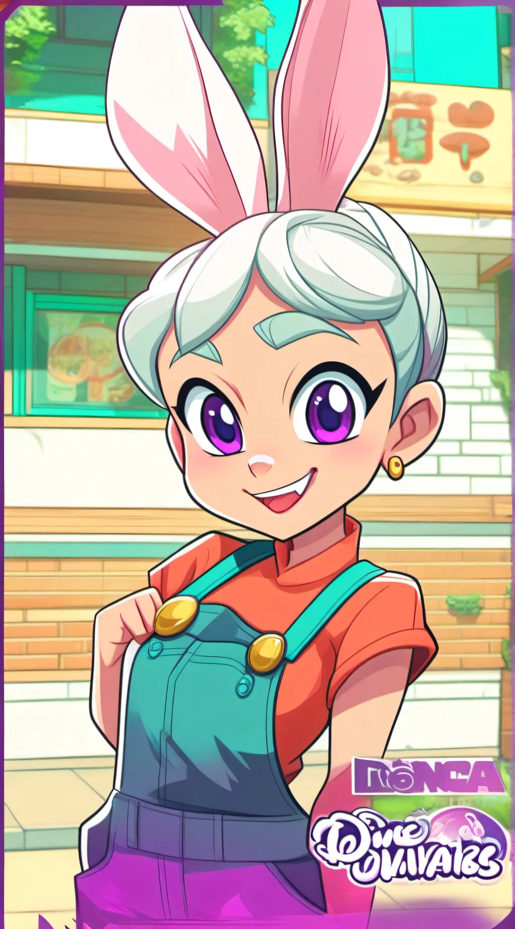 ai character: Purple Performer background