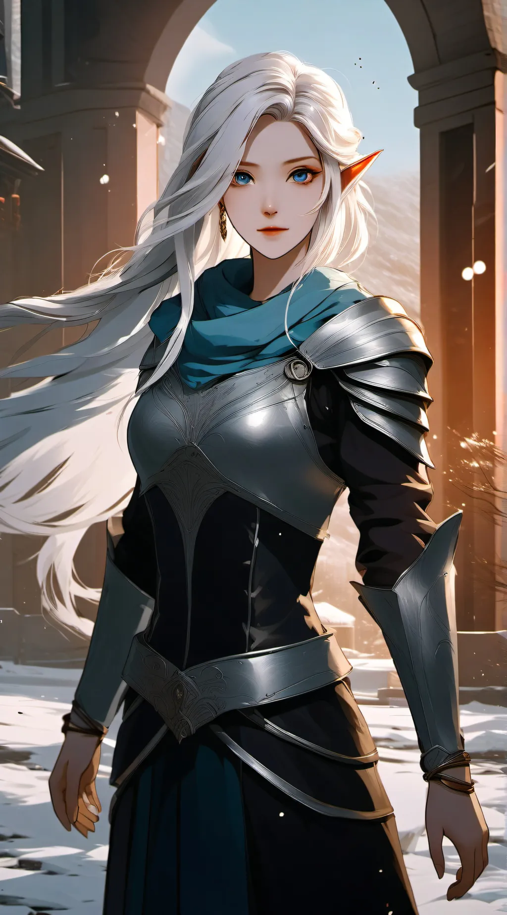 ai character: Sarah Kumanshi background