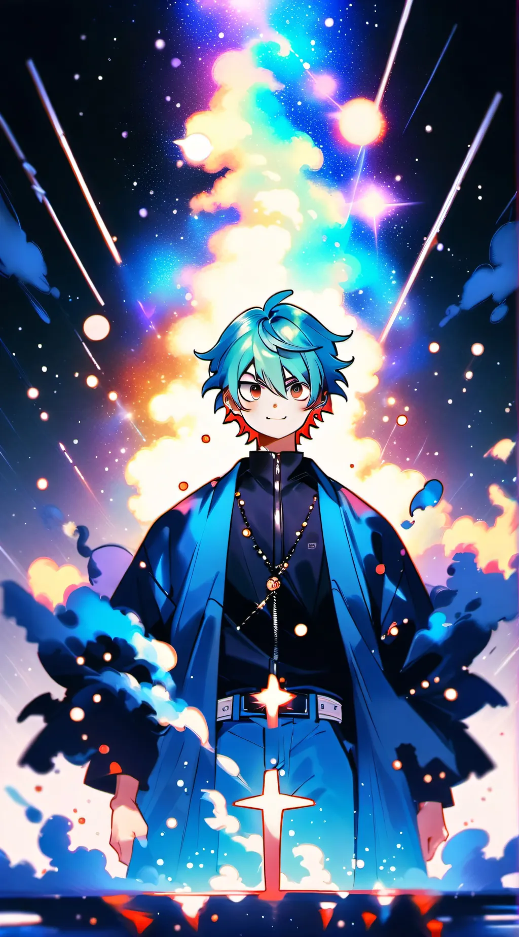 ai character: Meliodas galaxia  background