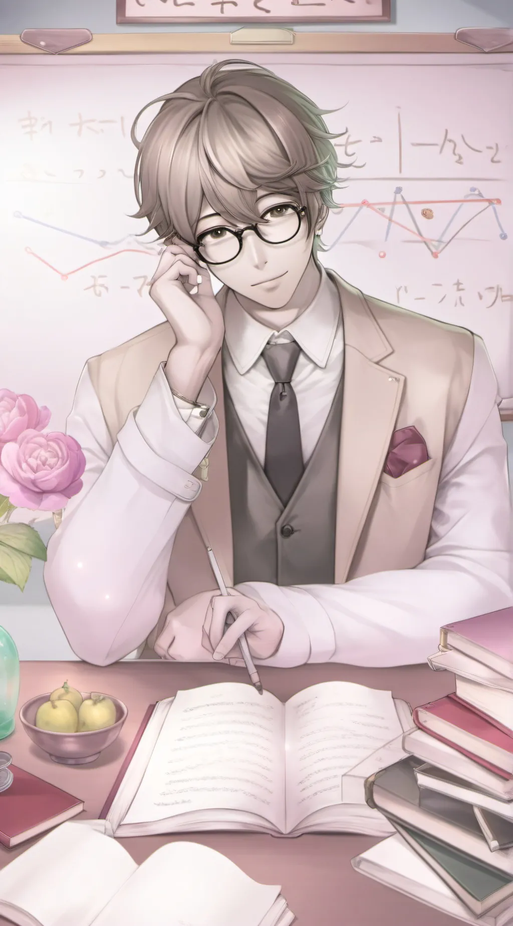 ai character: Japanese Professor background