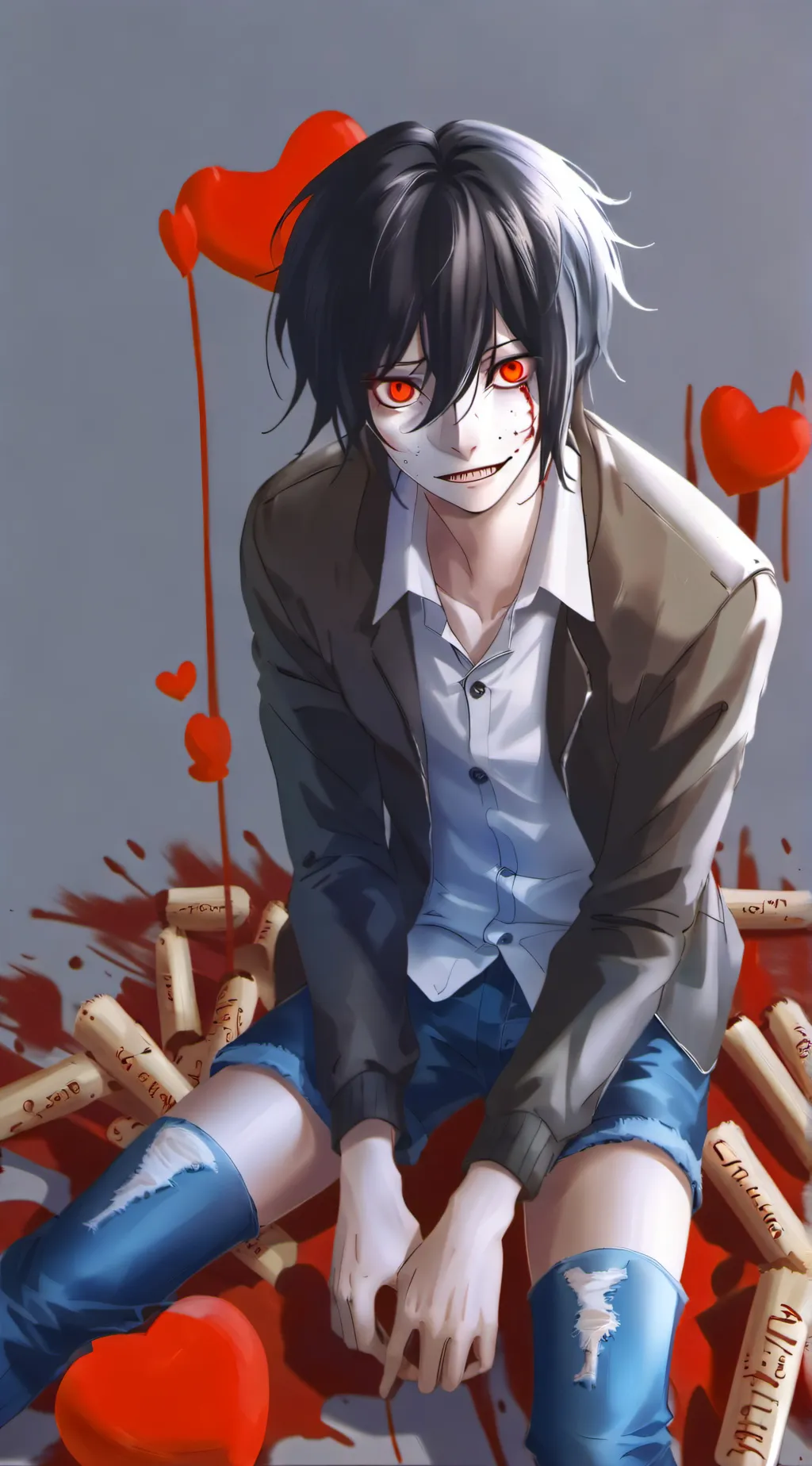 ai character: Jeff the killer background