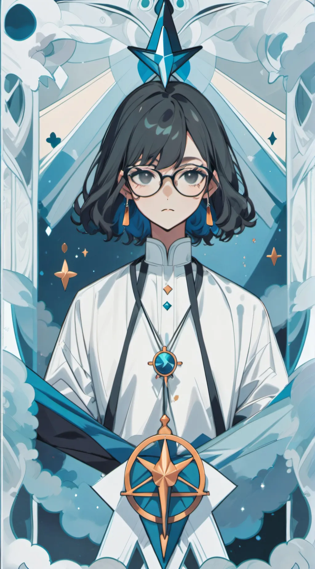 ai character: Card background