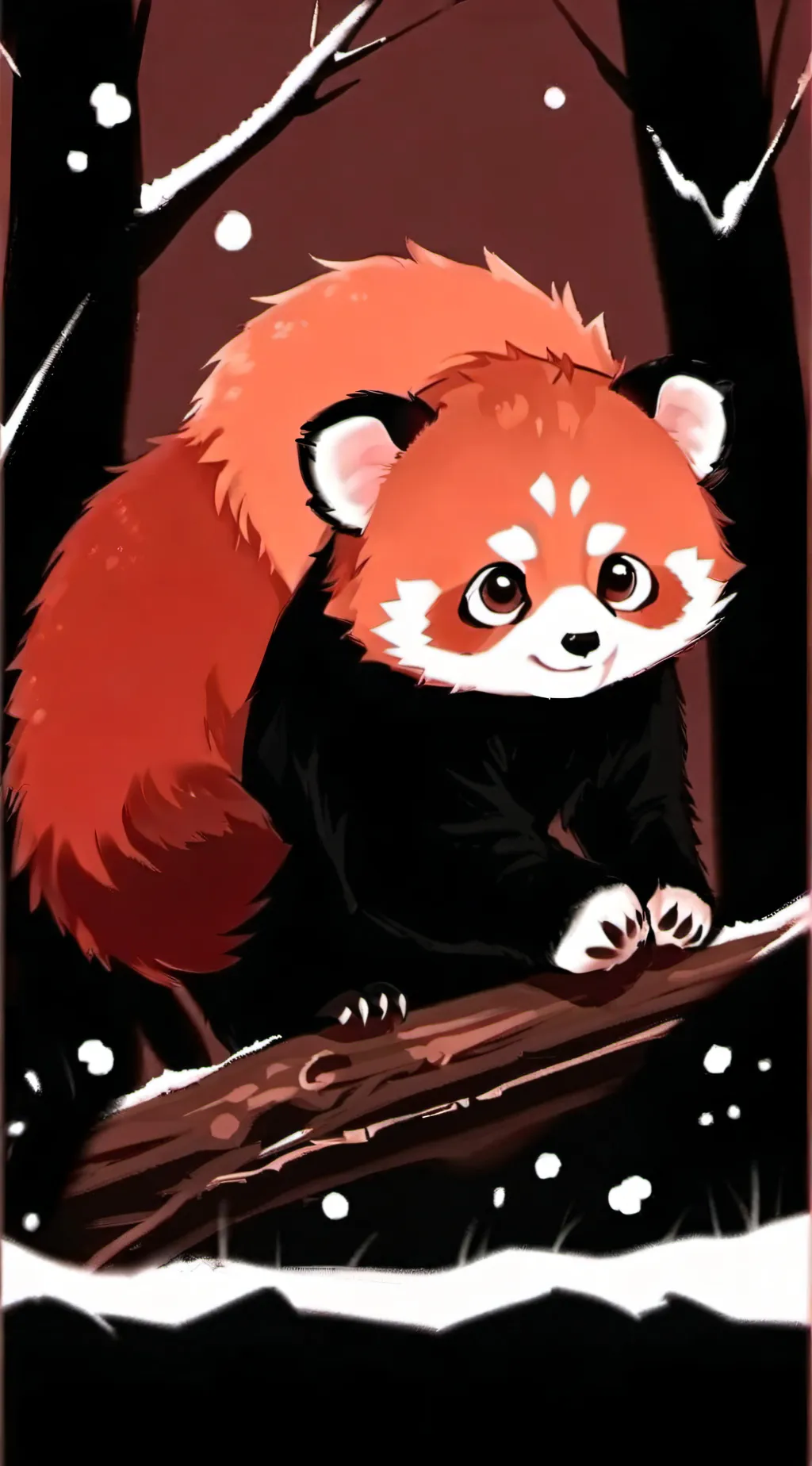 ai character: fluffy  background