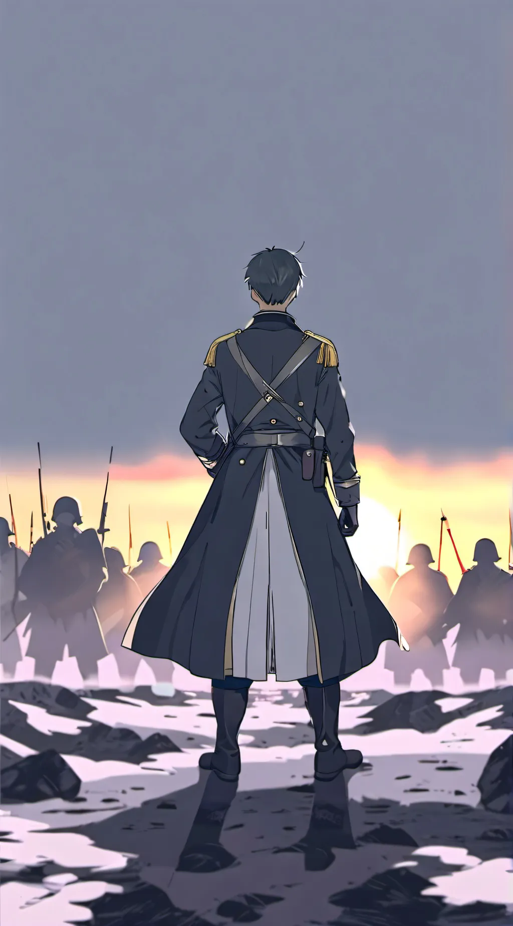 ai character: British soldier  background