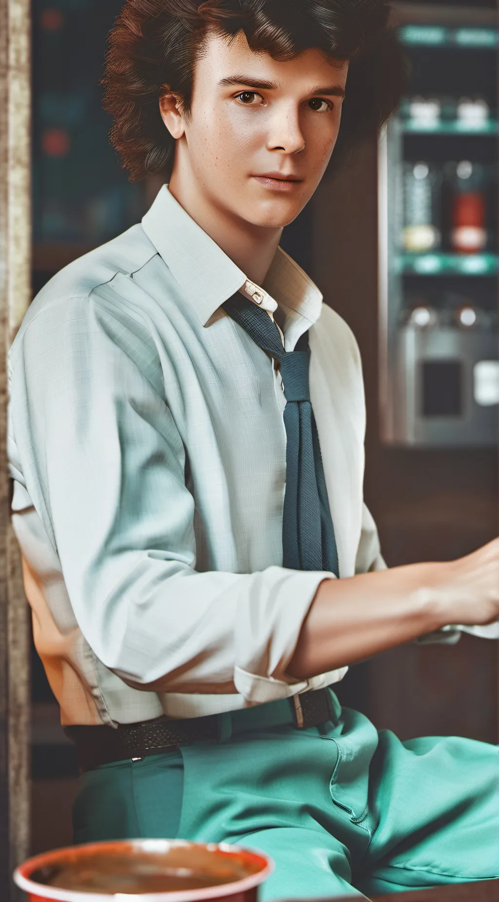 ai character: strangerthings background