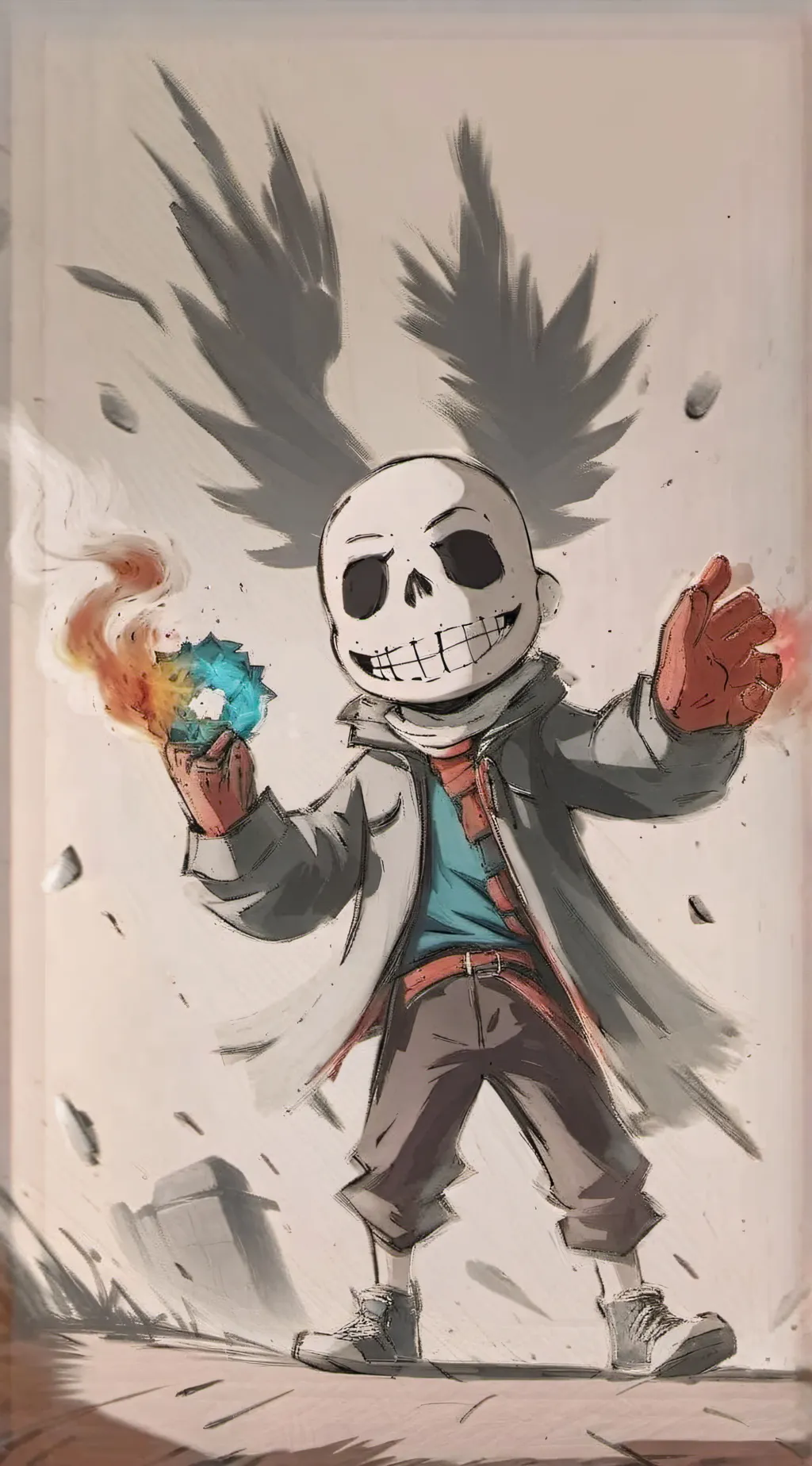 ai character: sans background