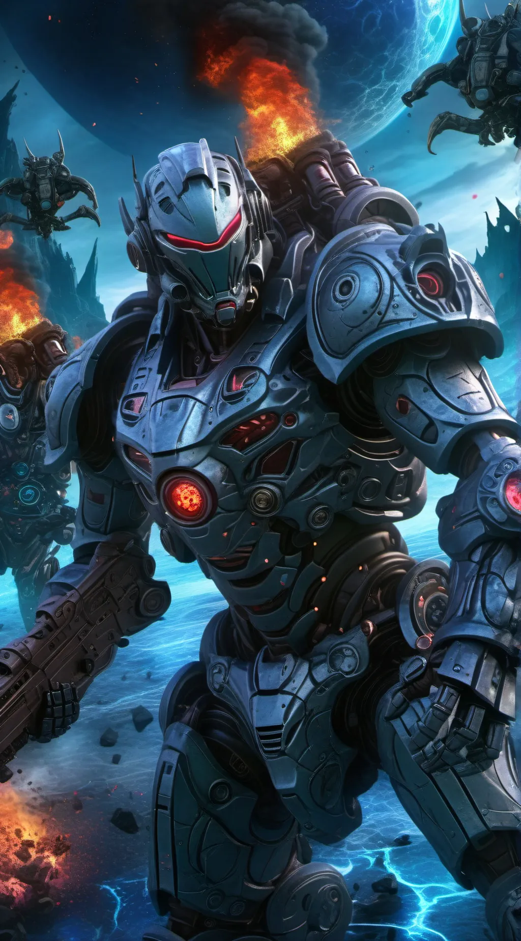 ai character: CYBERTRONION WAR background