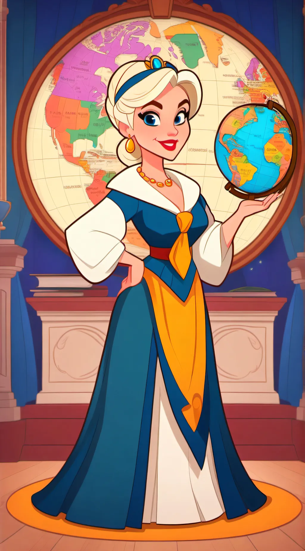 ai character: Mrs. Historia  background