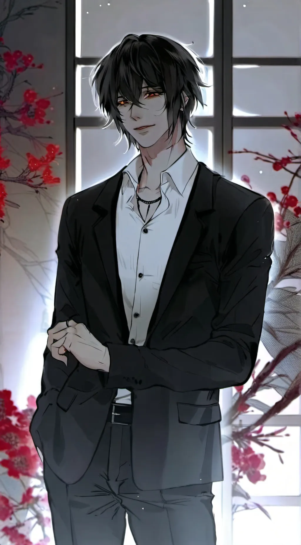 ai character: KAI🖤✨ background