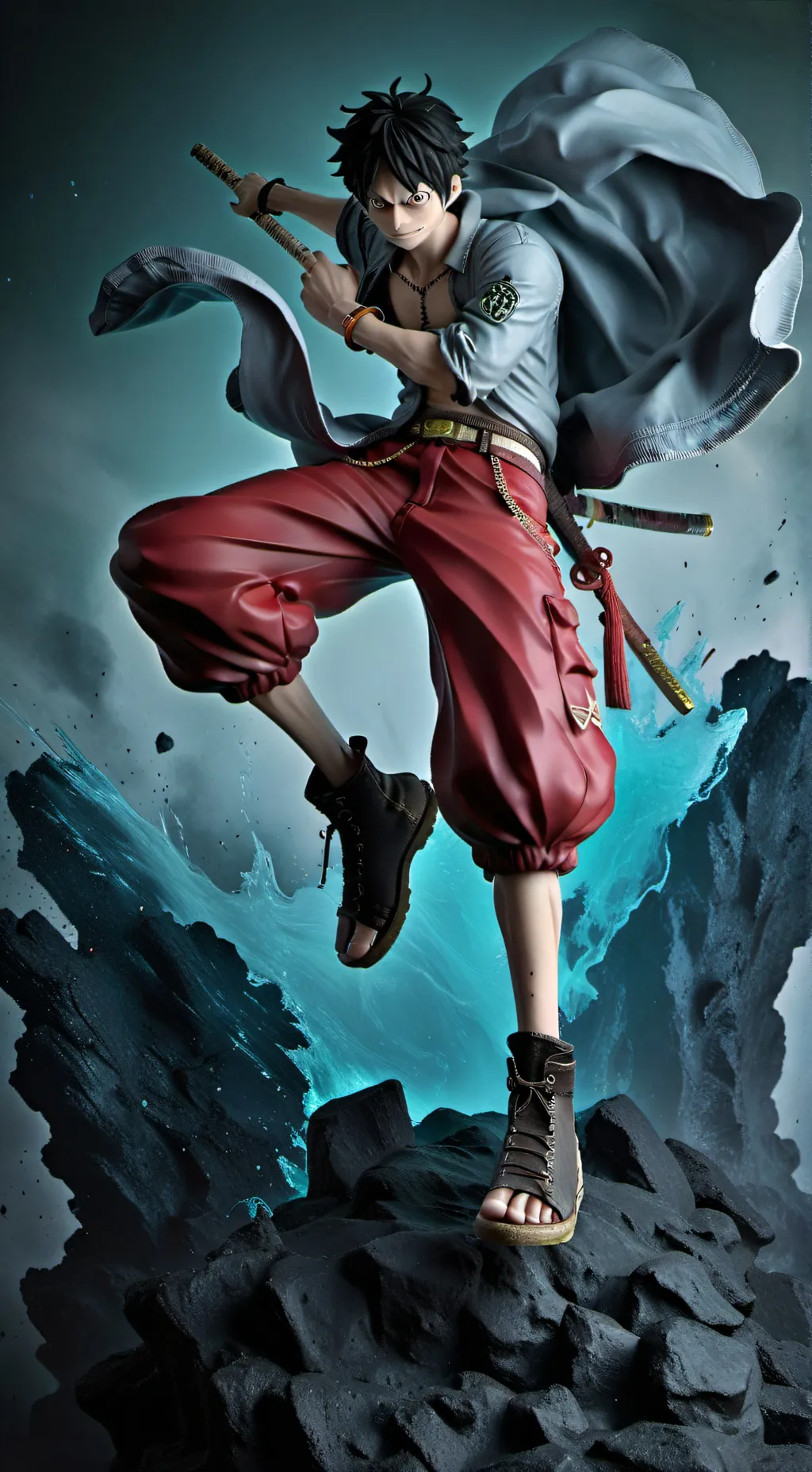 ai character: One piece background