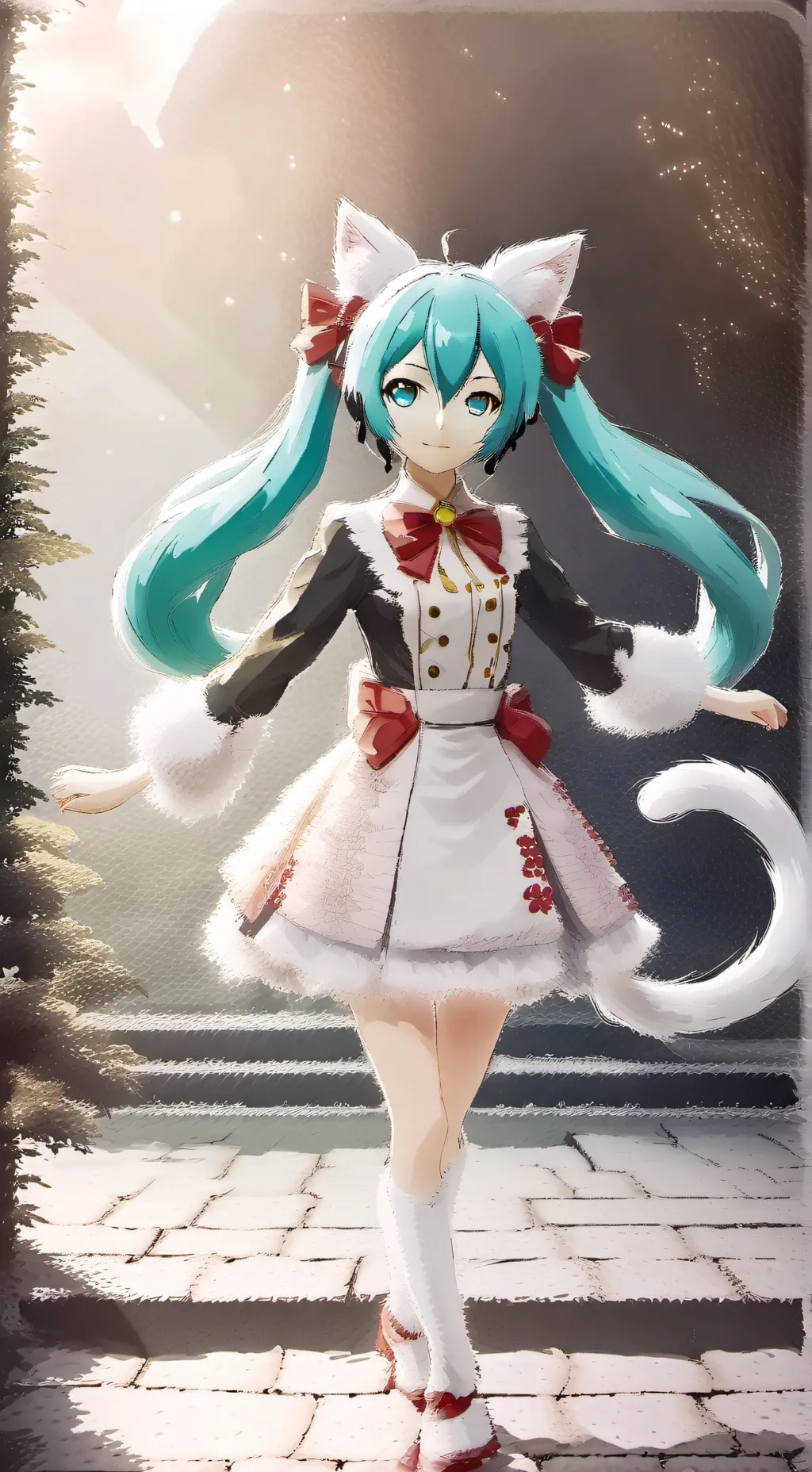ai character: Miku from WxS background