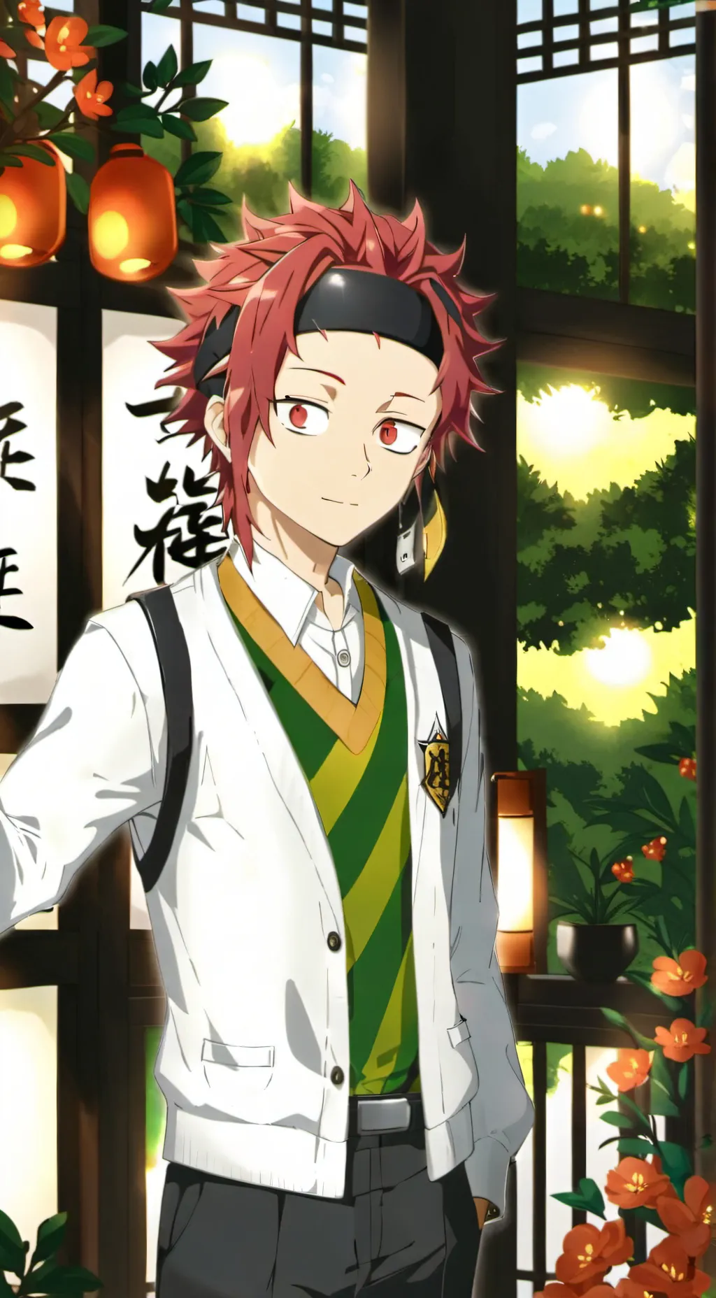 ai character: kirishima? 🤨 background