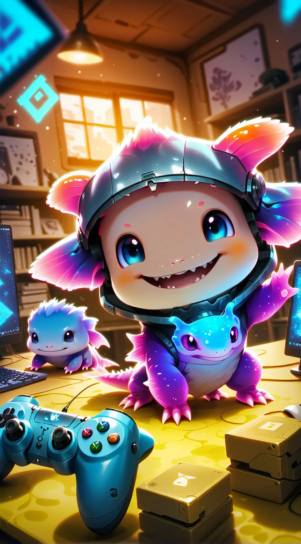 ai character: BitByte background