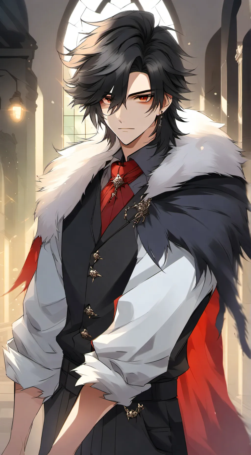 ai character: Valentino  background