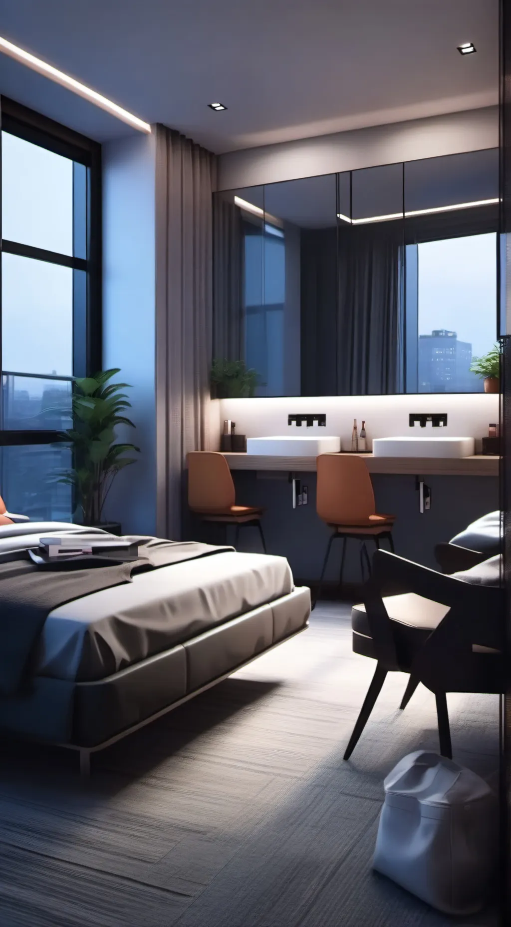 ai character: U of M zombie background