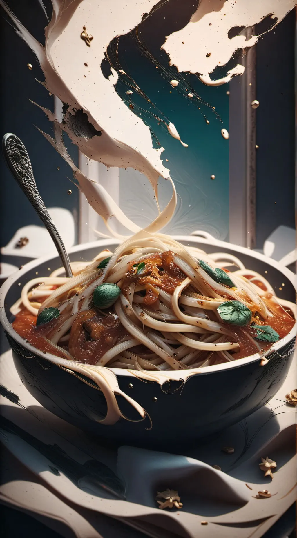 ai character: CH Spaggheti background