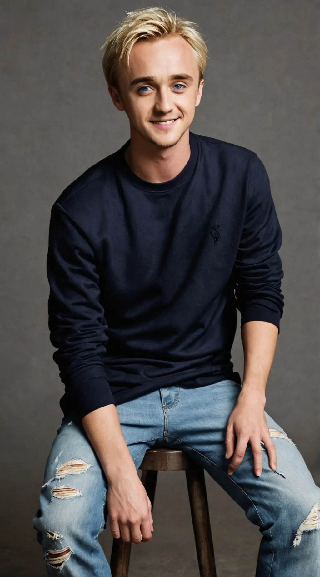 ai character: Tom Felton  background