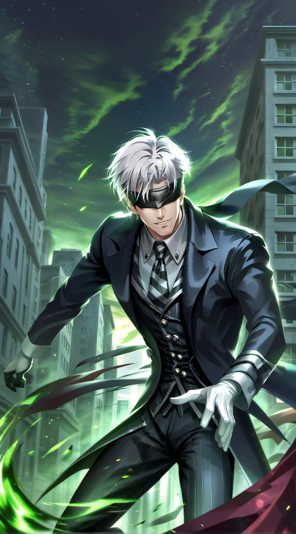 ai character: Gojo Satoru background